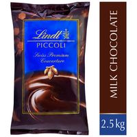 Lindt PICCOLI Swiss Premium Couverture Milk Chocolate Bag, 2.5kg