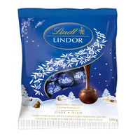 Lindt LINDOR Mini Dark Chocolate Balls Bag, 100g