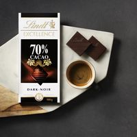 Lindt EXCELLENCE 70% Cacao Dark Chocolate Bar, 100g