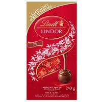 Lindt LINDOR Milk Chocolate Truffles Bag, 240g