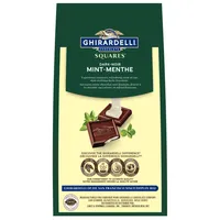 GHIRARDELLI Mint Dark Chocolate Squares Bag, 151g