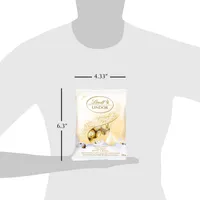 Lindt LINDOR Mini White Chocolate Balls Bag, 100g