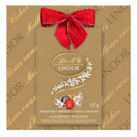 Lindt LINDOR Assorted Chocolate Truffles Gift Box, 137g