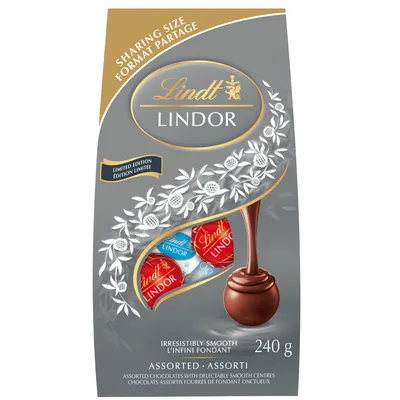 Lindt LINDOR Limited Edition Assorted Chocolate Truffles, 240-Gram Bag