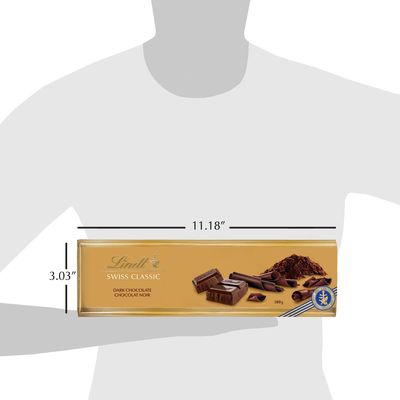 Lindt SWISS CLASSIC Gold Surfin Dark Chocolate Bar, 300g