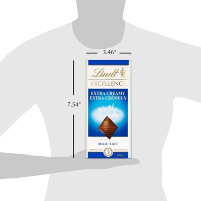 Lindt EXCELLENCE Extra Creamy Milk Chocolate Bar, 100g