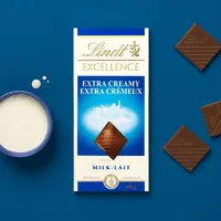 Lindt EXCELLENCE Extra Creamy Milk Chocolate Bar, 100g