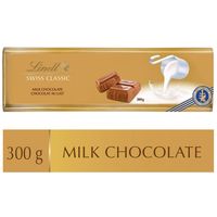 Lindt SWISS CLASSIC Gold Milk Chocolate Bar, 300g