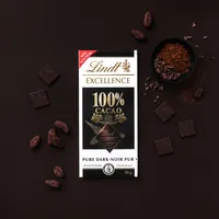 Lindt EXCELLENCE 100% Cacao Dark Chocolate Bar
