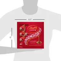 Lindt LINDOR Milk Chocolate Squares, 144-Gram Gift Box