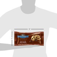 GHIRARDELLI 60% Cacao Bittersweet Chocolate Baking Chips Bag, 250g