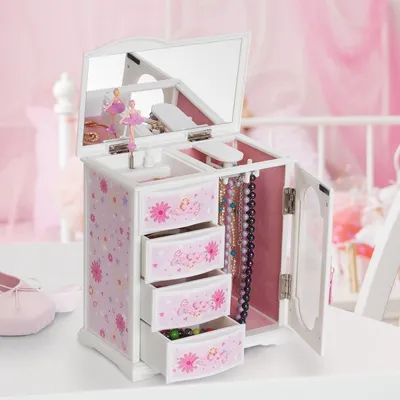 Mele and co hyacinth musical ballerina jewellery box - pink