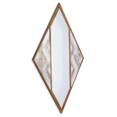 Selles metal wall mirror - gold, copper