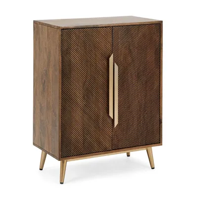 Callahan 32"" wood cabinet - brown