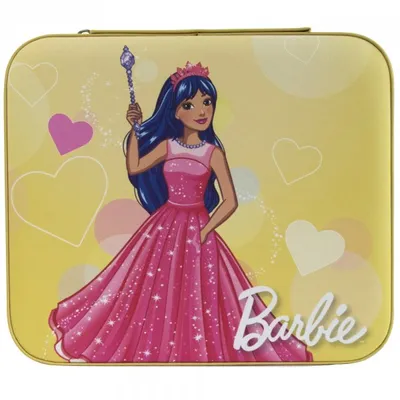Mele and co barbie heart vegan leather jewellery case - yellow