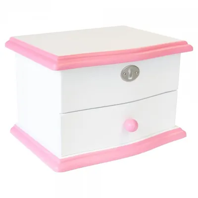 Mele and co katie musical ballerina jewellery box - white