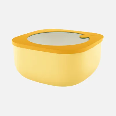 Store&more yellow airtight container (1.9l) - ochre