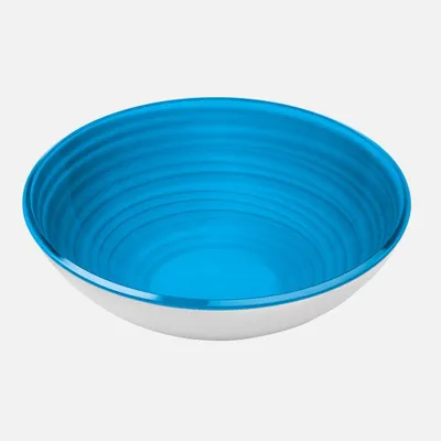 Clear blue twist bowl (27.5cm)