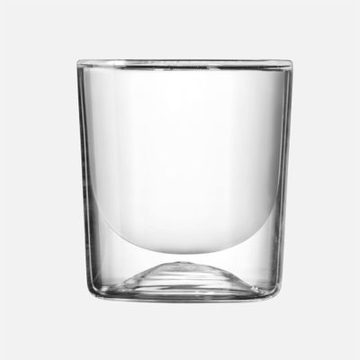 Gocce set of 2 double wall insulated glasses (270ml) - clear