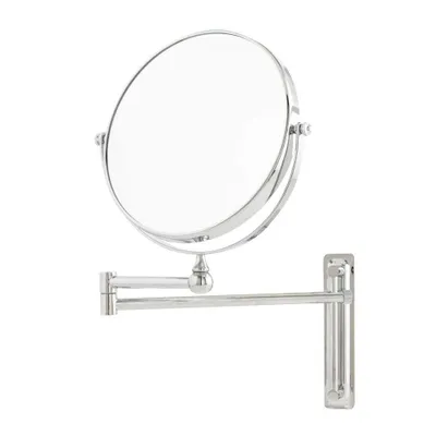 Wall mount vanity mirror - chrome