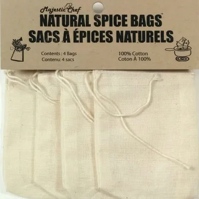 Set of 4 cotton spice bags