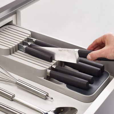 Drawerstore™ 2-tier compact knife organizer by joseph joseph