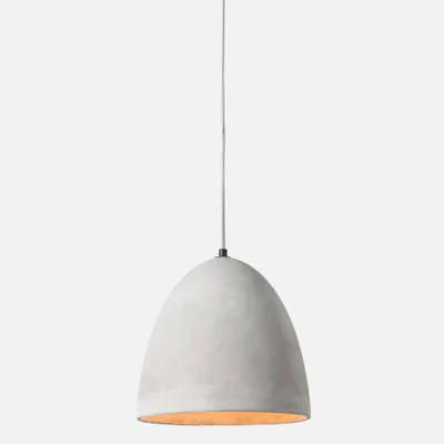 Large concrete suspended lamp by luce lumen