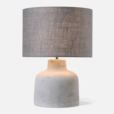 Concrete table lamp by luce lumen