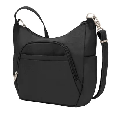 Anti-theft classic crossbody bucket bag - black