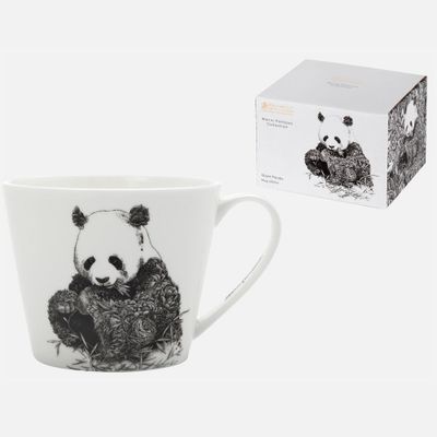 Set of 4 giant panda mugs by maxwell & williams