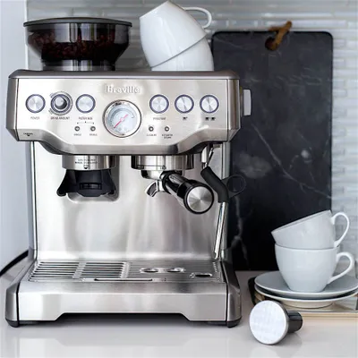 Breville barista express™ espresso & cappuccino machine - silver - 6192 - 8867
