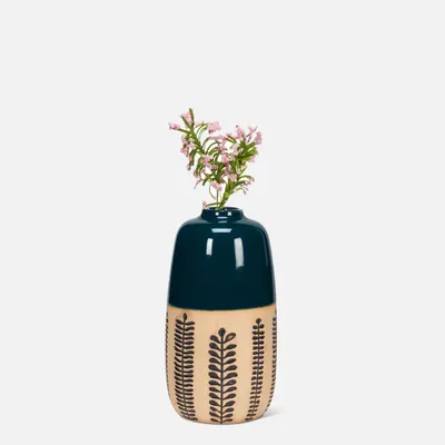 Simple leaf vases - simple leaf vase - 8.5""