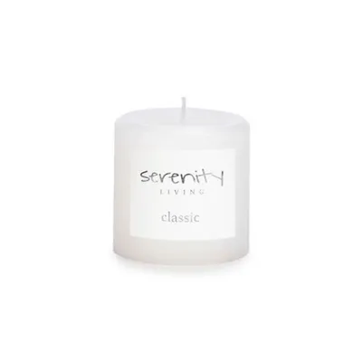 Serenity small pillar candle 3""