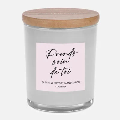 « prends soin de toi » scented candle in jar