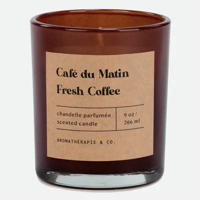 Glass jar candle - fresh coffee by attitude import