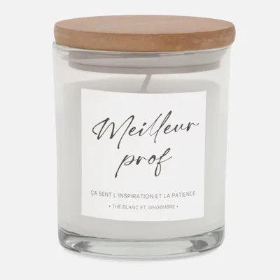 Scented candle in jar ""meilleur prof""