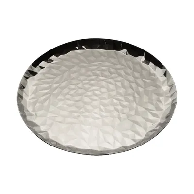 Alessi table accessories - alessi round tray - silver