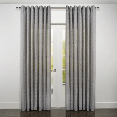 Alicante semi-sheer grommet curtain - grey - 108"" x 84""