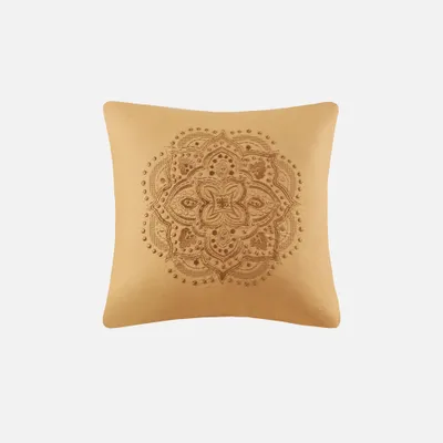 Alisa square cushion by cedar & rose - warm multi
