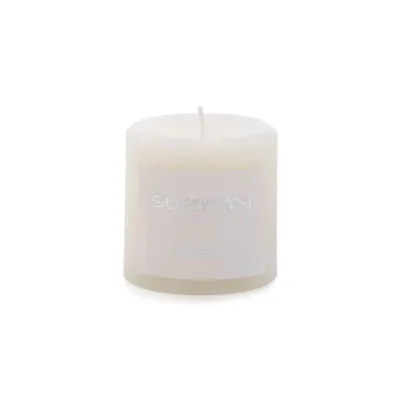 Serenity 3"" pillar candles - serenity ivory candle