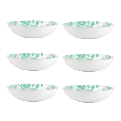 Set of 6 giverny green bowls by maxwell & williams (20 cm) - green
