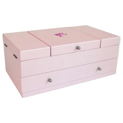 Mele and co barbie baubles and bling jewellery box - pink