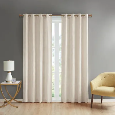 Bigelow grommet curtain - linen - 50"" x 95""