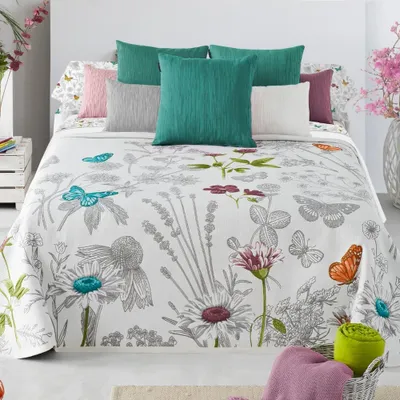 Reversible bedspread set - butterfly bedspread set