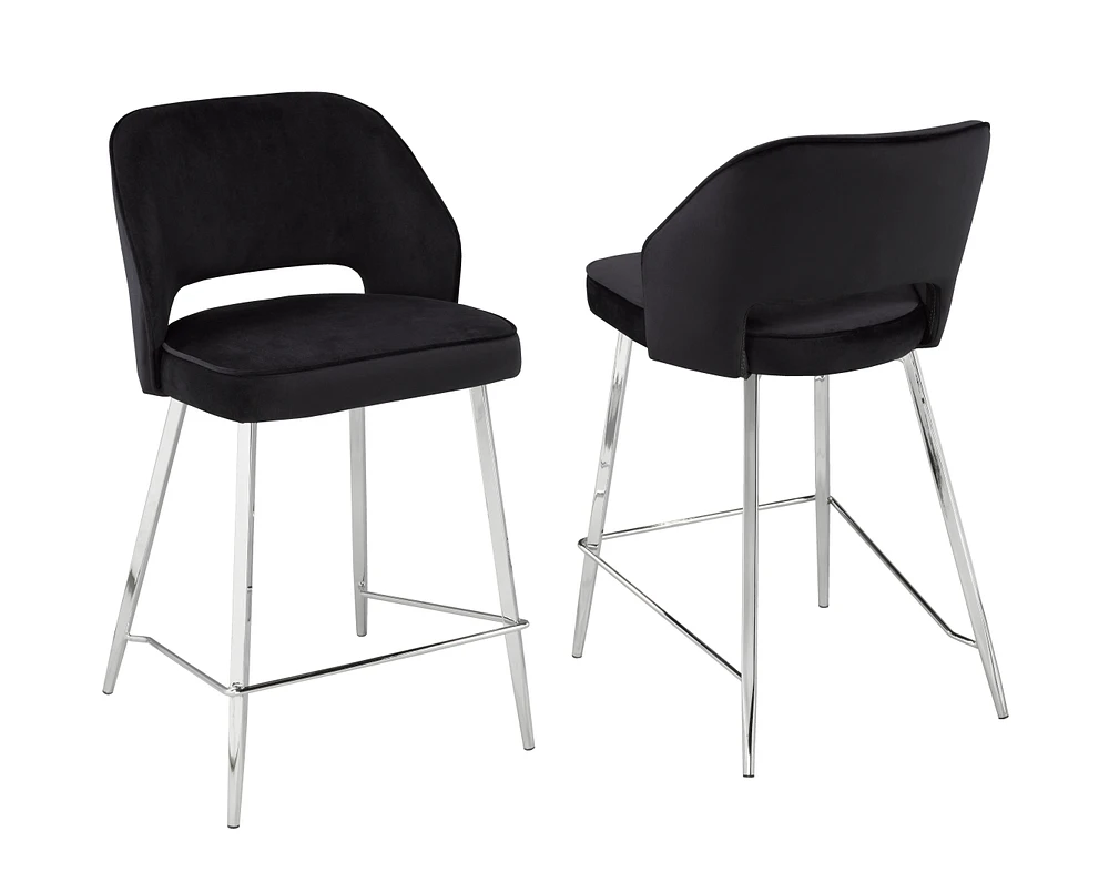 Set of 2 anoki counter stools