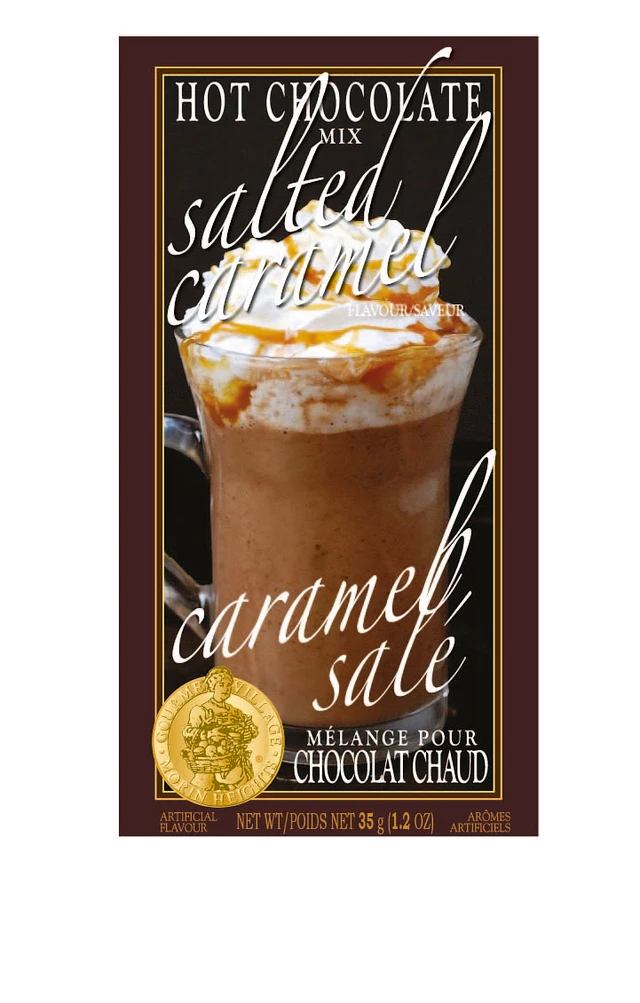 Salted caramel hot chocolate by gourmet du village