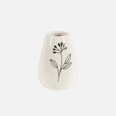 White and black vase collection - sm white and black vase