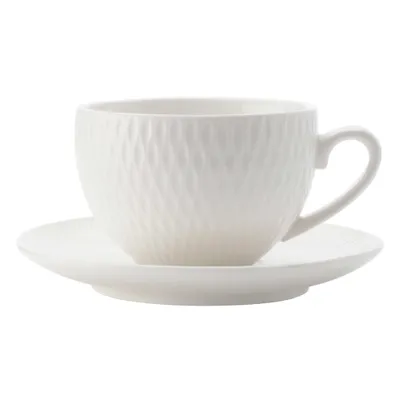 Diamond round demi cup & saucer 90 ml by maxwell & williams