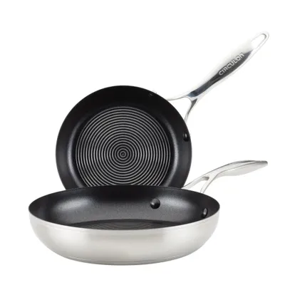 Set of 2 circulon steel shield s-series nonstick pan