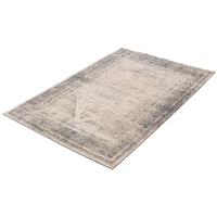 Tapis Raina gris foncé, ivoire